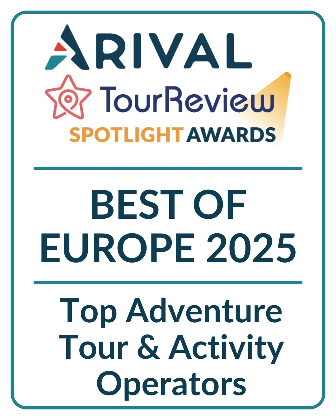 Premio Europeo Arival TourReview Spotlight 2025